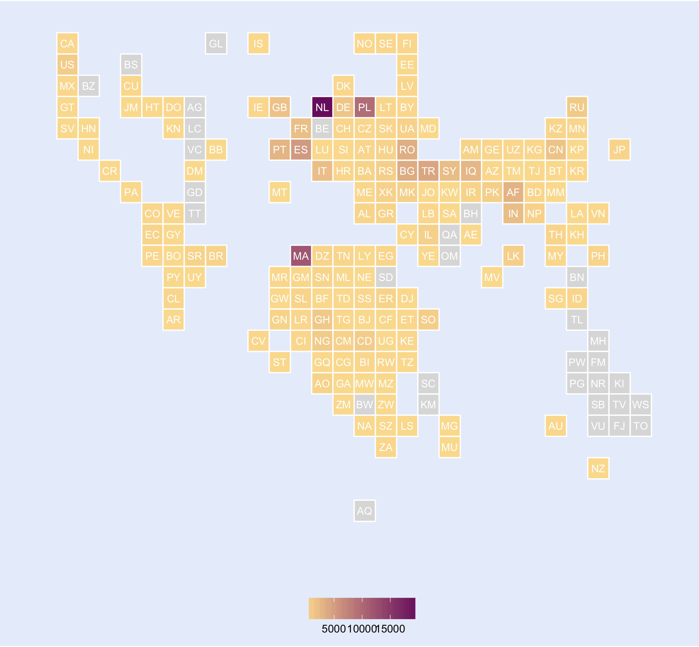 Tutorial A World Tile Grid Map In Ggplot2